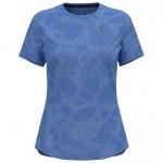 Футболка Trail Zeroweight Engineered Chill-Tec с персидским драгоценным меланжем - S Odlo - фото