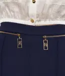 Брюки Slim fit Elisabetta Franchi, синий - фото 4