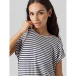 Футболка с коротким рукавом Vero Moda Ava Plain Stripe, белый - фото 5