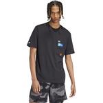 Футболка с рисунком на кармане Adidas, черный - фото 2