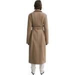 Кожаное пальто с поясом TOTEME, Truffle - фото 4