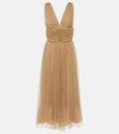 Мини-платье lola из тюля Altuzarra, бежевый - фото