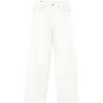 Прямые джинсы Damon с защипами R13, белый - фото