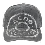 Бейсболка с логотипом Acne Studios, серый - фото