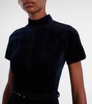 Камилла платье миди из хлопкового вельвета Emilia Wickstead, Navy - фото 4