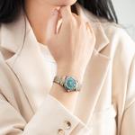 VERSACE Часы Women's Mini Vanity Watch, Green Dial - фото 5