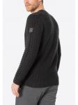 Пуловер Timezone Strickpullover Rundhals 3D Muster Regular Fit, черный - фото 2