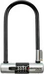КриптоЛок Комбо U-образный замок Kryptonite, Black/Silver - фото