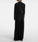 Широкие брюки с высокой посадкой Norma Kamali, черный - фото 3