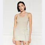 Облегающий топ Patrizia Pepe, бежевый - фото 2