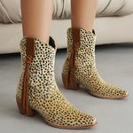 Женские модные ковбойские ботинки Scaoruki, 230 Beige - фото 4