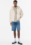 Толстовка PULL&BEAR Zip-up sweatshirt, Sand - фото 2