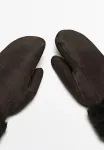 Рукавицы Massimo Dutti, Dark Brown - фото 3