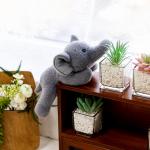 Плюшевая кукла Palm Treasure Collection Elephant Tak Bebe, Sitting Elephant Posture - фото 5