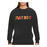 Толстовка Nike Round Neck Multi-Color Embroidered logo Pullover Black, черный - фото