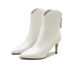 Ботильоны на каблуке 8 см женские PIERCE GENTRY, экрю - фото 8