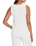 Топ NIC+ZOE Destination Stripe Knit Tank, цвет White Multi - фото 2