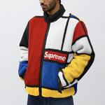 Куртка reversible colorblocked fleece jacket 'multi-color' Supreme, мультиколор - фото 4