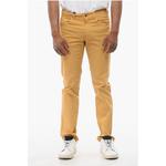 Хлопковые брюки с пятью карманами Corneliani, Yellow - фото