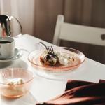 Миска, полосатый узор/розовая, 12 см Havsgädda IKEA - фото 2