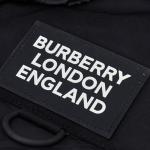 Пуховик женский Burberry на молнии, темно-синий - фото 5