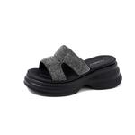 Шлепанцы женские Comely, черный - фото 6