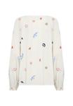 Блуза Cream Blouse, Marshmallow/White - фото 6
