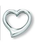 ONE ELEMENT Кулон в форме сердца из серебра 925 пробы - фото