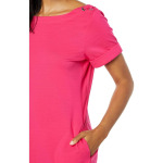 Платье Tommy Bahama Veranda Short Sleeve Short Dress, цвет Pink Ruffle - фото 2