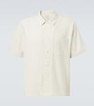 Полосатая рубашка для боулинга Frame, White Sand - фото