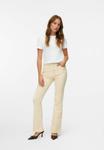 Брюки Vero Moda HIGH WAIST VMSIGA FLARED, Birch/White - фото 2