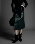 Юбка до колена Sfera, темно-зеленый - фото 2