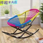 Vinoya Кресло-качалка из ротанга large x-shaped - фото