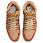 Кроссовки 1 Mid Se Cheeseburger Jordan, коричневый - фото 4