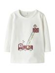NAME IT Лонгслив 'NBMTINUS' в белом цвете - фото