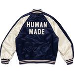 HUMAN MADE Атласная бомбер-куртка, Blue - фото 4