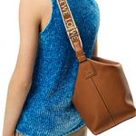 Cubi Crossbody Tan/Jacquard Strap LOEWE, basic set (bag+dust bag) - фото 5