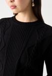 Джемпер CROPPED CABLE LONG SLEEVE DKNY, черный - фото 8