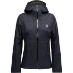 Функциональная дышащая дождевая куртка с эластичной тканью Black Diamond, черный - фото