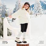 Детские зимние ботинки для дошкольников EBMINI, бежевый - фото 7