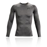 Спортивный топ Under Armour HeatGear Armour Comp Long Sleeve, серый - фото 4