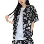 MLB Рубашка Cashew Flowers Unisex Black - фото 5