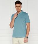 Поло BOSS ORANGE slub Regular Fit, синий - фото 3