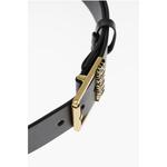 Черный кожаный ремень Versace, Black - фото 3