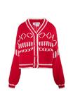 Кардиган IZIA Cardigan, Rot Weiss/Red - фото 5