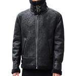 Кожаная куртка унисекс PIERRE CARDIN, черная - фото 4