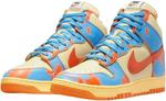 Кроссовки Nike Dunk High Black White (2021) Код модели: DD1399-105, Cream Orange Blue - фото 3