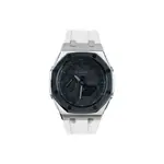 Часы Casio G-Shock Analog-Digital 2100 Series, арт. GA-2100-1A1, белый/серебристый/черный - фото