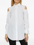 Рубашка с вырезами MAX MARA, белый - фото 3