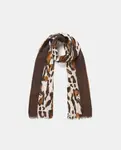 Шарф с животным принтом Tintoretto, песочный - фото 2